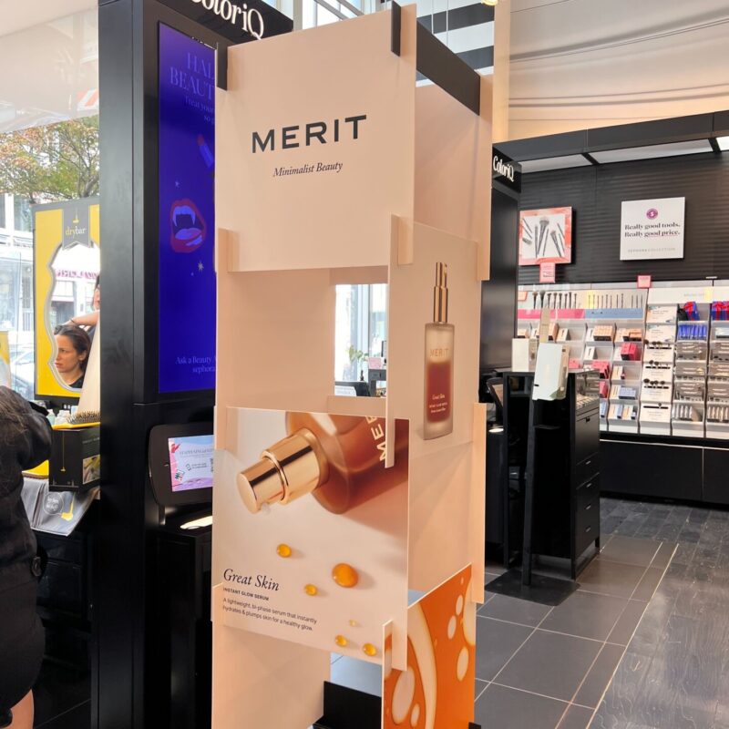 Classic Litho - Merit Beauty Retail Display 3