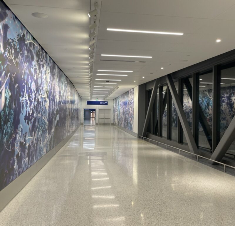 Classic Litho - Laura Hull Flora LAX Mural Install 5