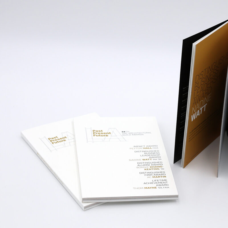 Classic Litho Perfect Bind Booklets - USC Architecture Awards 1 web Classic Litho Perfect Bind Booklets - USC Architecture Awards 1 web