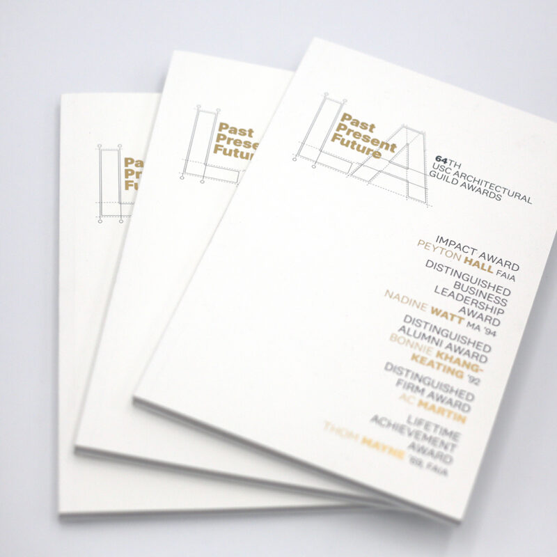 Classic Litho Perfect Bind Booklets - USC Architecture Awards 5 web Classic Litho Perfect Bind Booklets - USC Architecture Awards 5 web